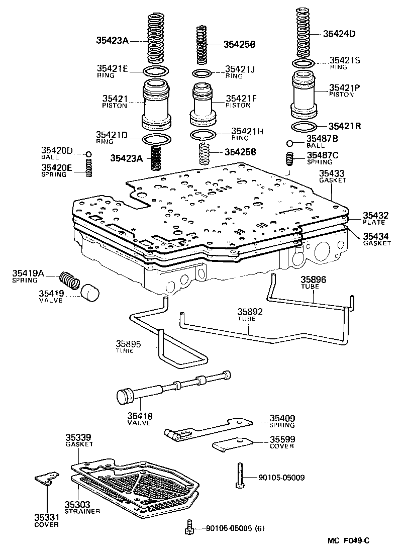  CROWN |  VALVE BODY OIL STRAINER ATM
