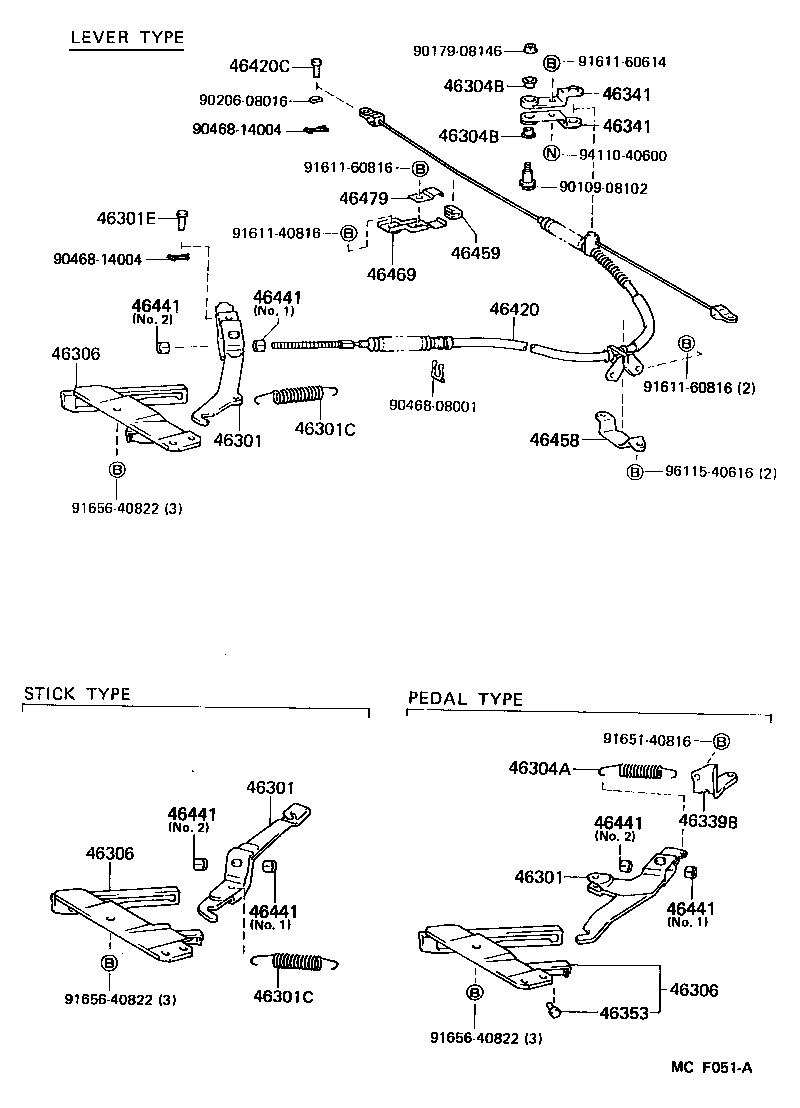  CROWN |  PARKING BRAKE CABLE