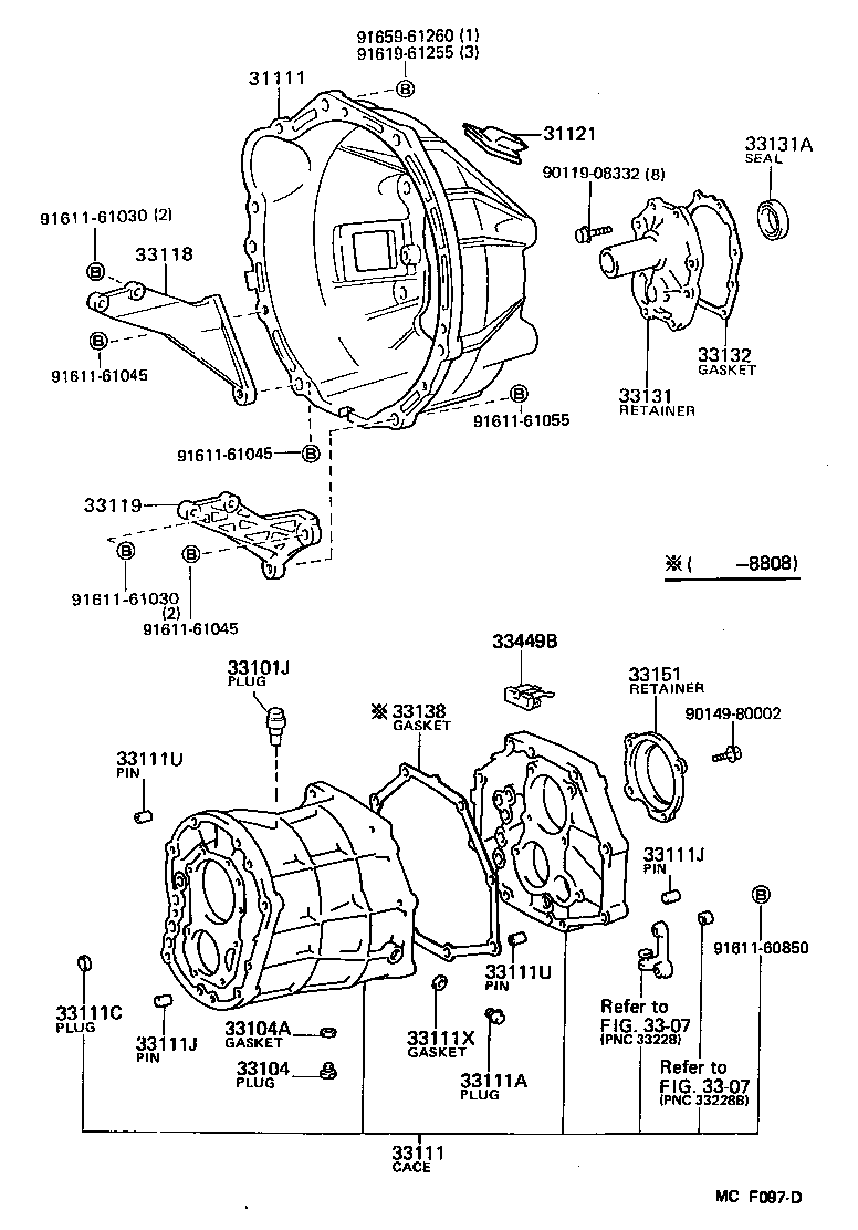  DYNA100 |  CLUTCH HOUSING TRANSMISSION CASE MTM