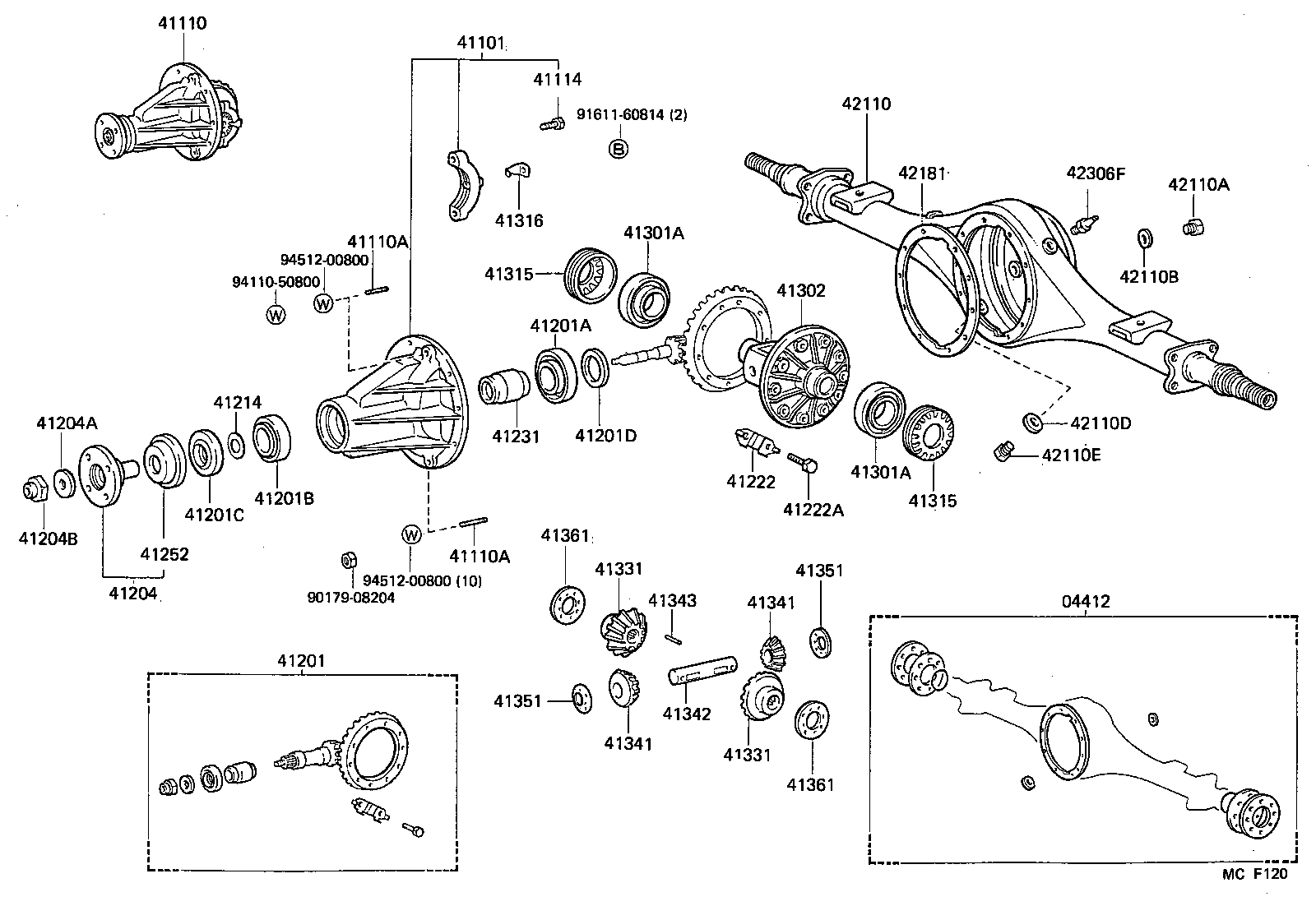  DYNA100 |  REAR AXLE HOUSING DIFFERENTIAL