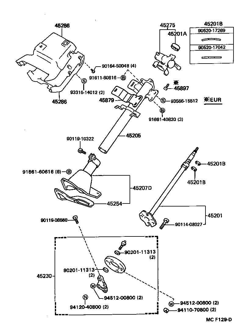  DYNA100 |  STEERING COLUMN SHAFT