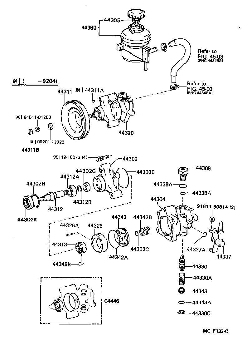  DYNA100 |  VANE PUMP RESERVOIR POWER STEERING