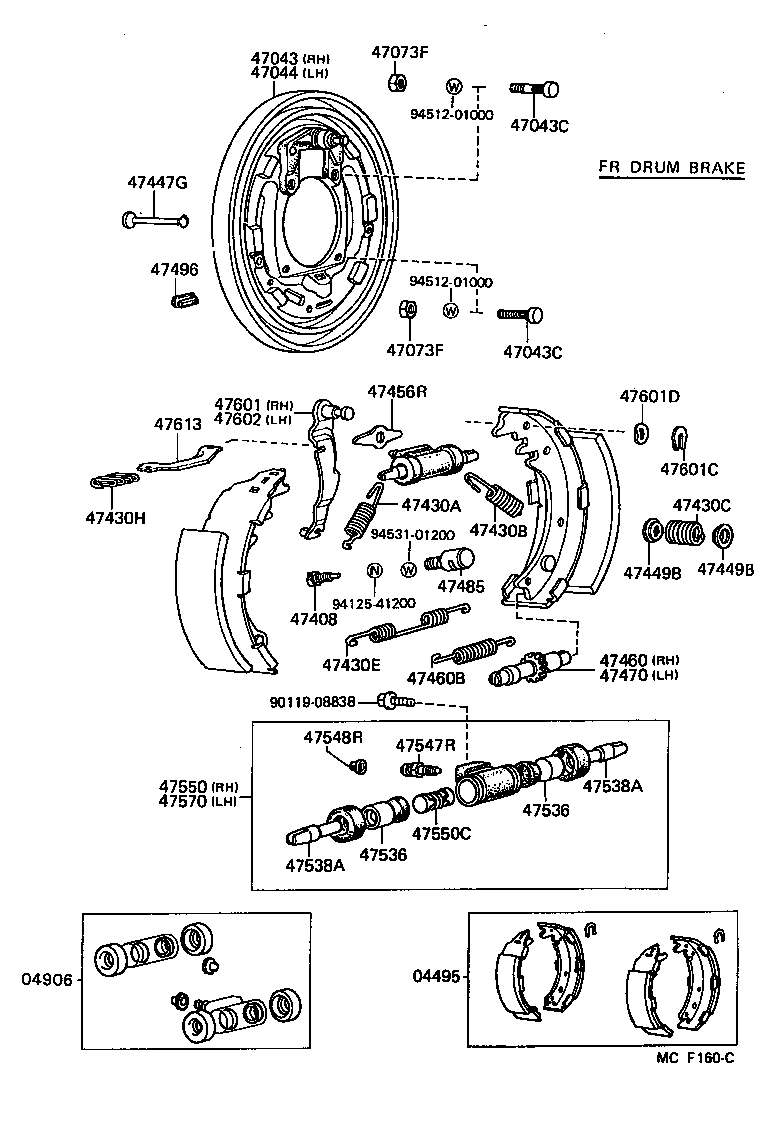  DYNA100 |  REAR DRUM BRAKE WHEEL CYLINDER BACKING PLATE