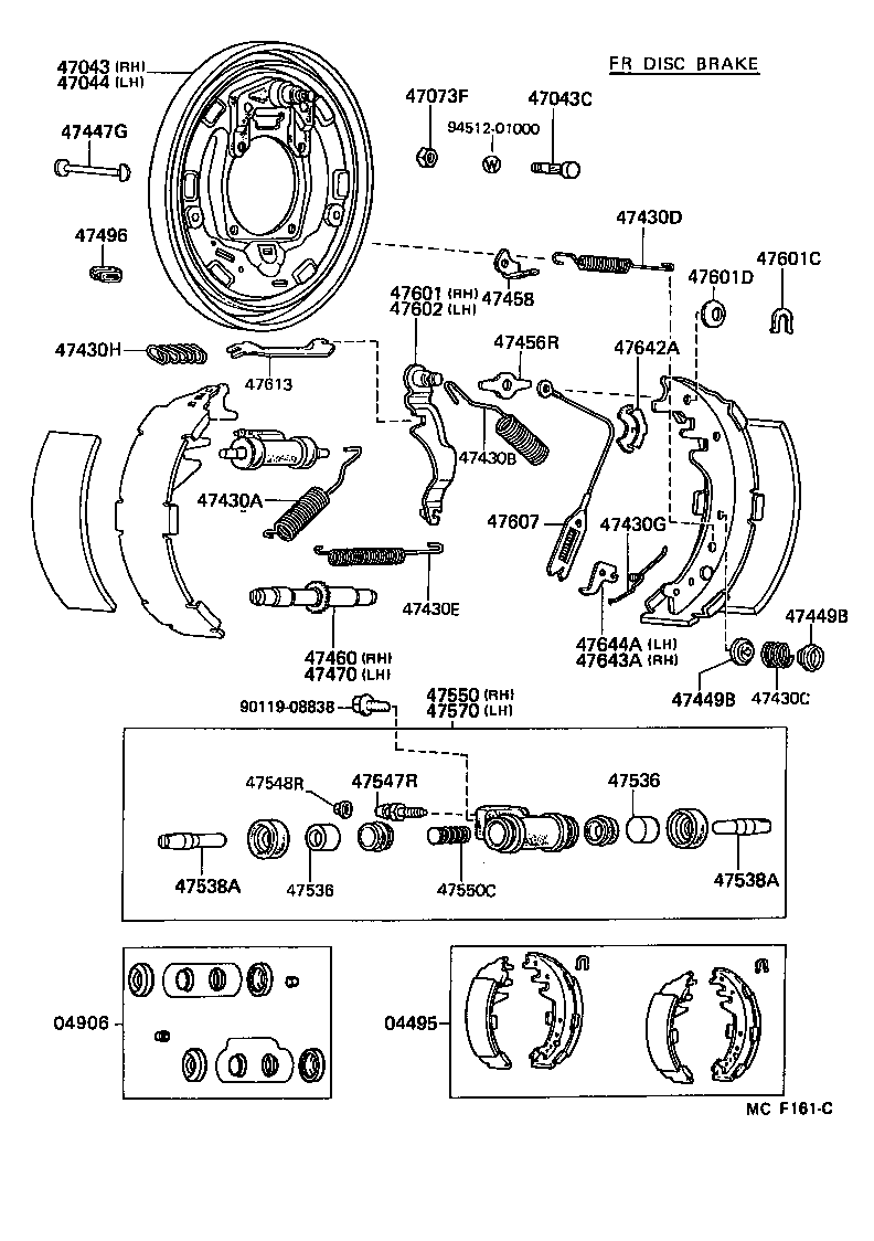  DYNA100 |  REAR DRUM BRAKE WHEEL CYLINDER BACKING PLATE