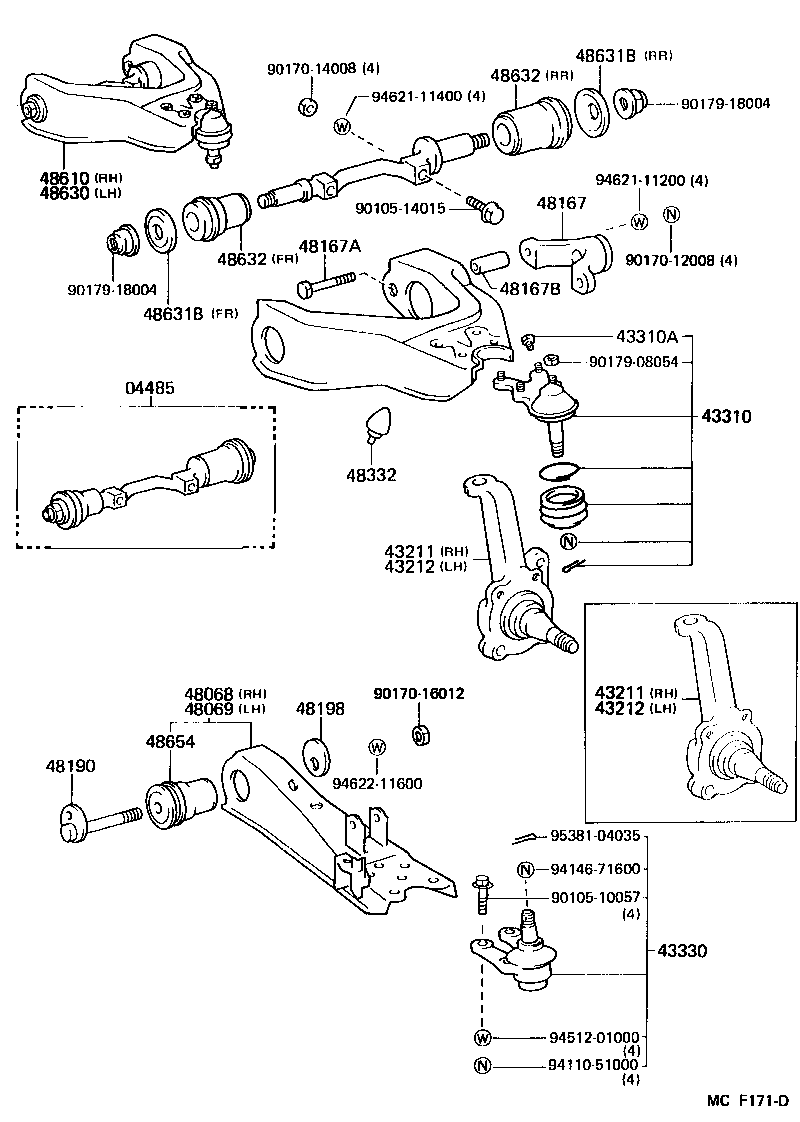  DYNA100 |  FRONT AXLE ARM STEERING KNUCKLE