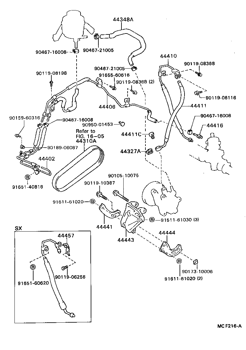  CELICA |  POWER STEERING TUBE