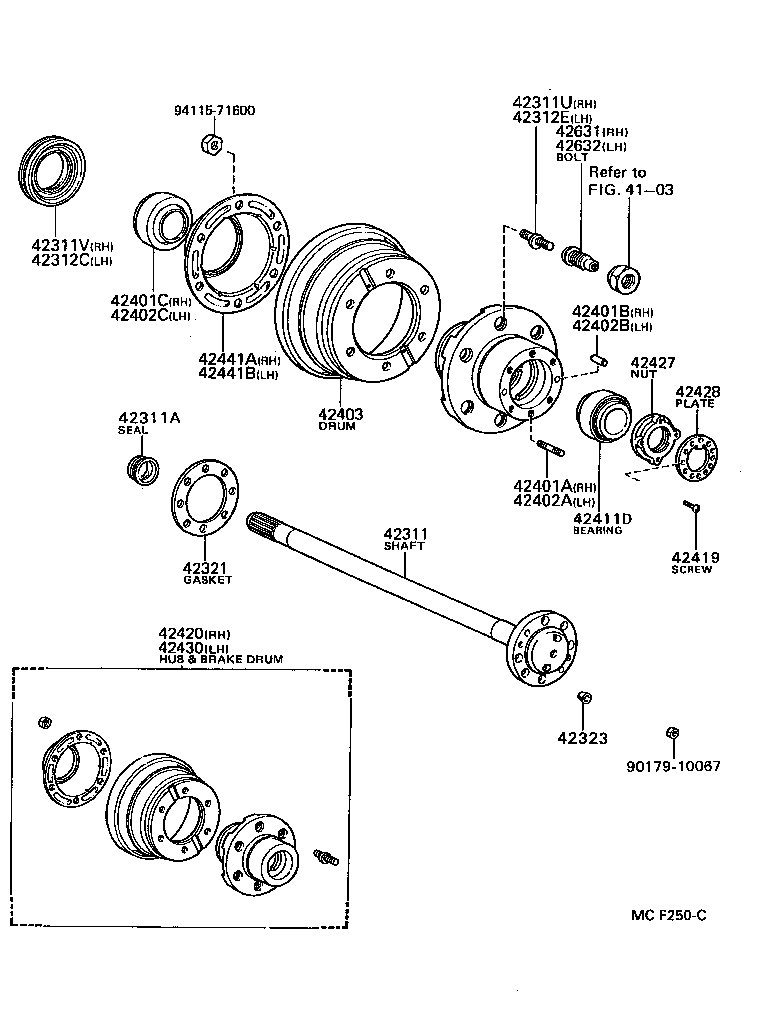  DYNA 200 |  REAR AXLE SHAFT HUB