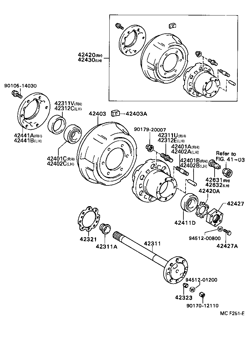  DYNA 200 |  REAR AXLE SHAFT HUB