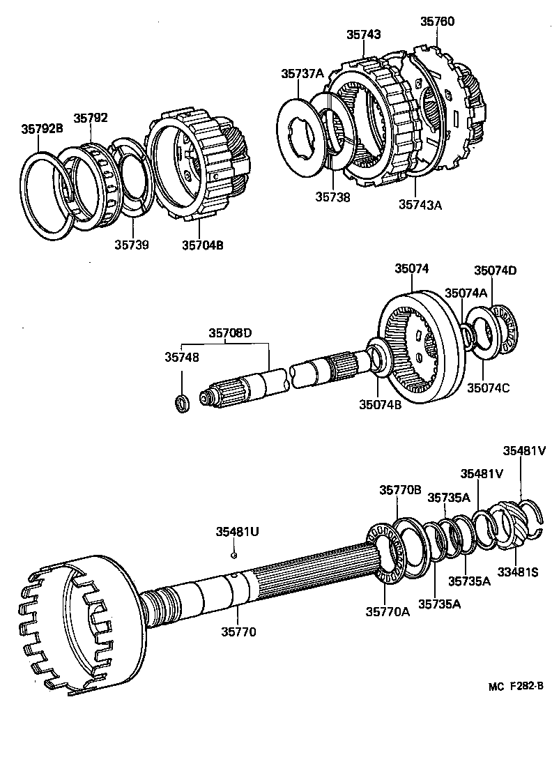  CROWN |  PLANETARY GEAR REVERSE PISTON COUNTER GEAR ATM