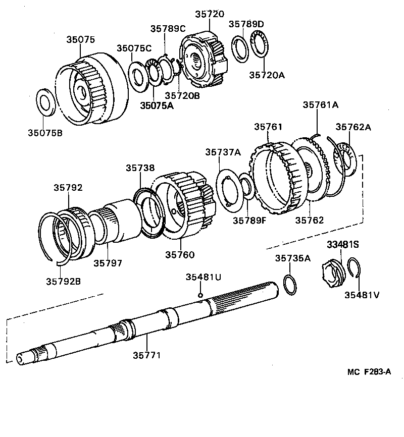  CROWN |  PLANETARY GEAR REVERSE PISTON COUNTER GEAR ATM