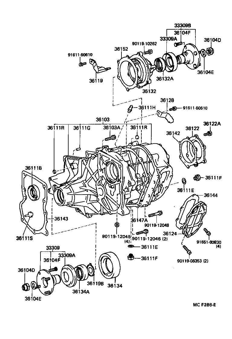  LAND CRUISER 60 |  TRANSFER CASE EXTENSION HOUSING