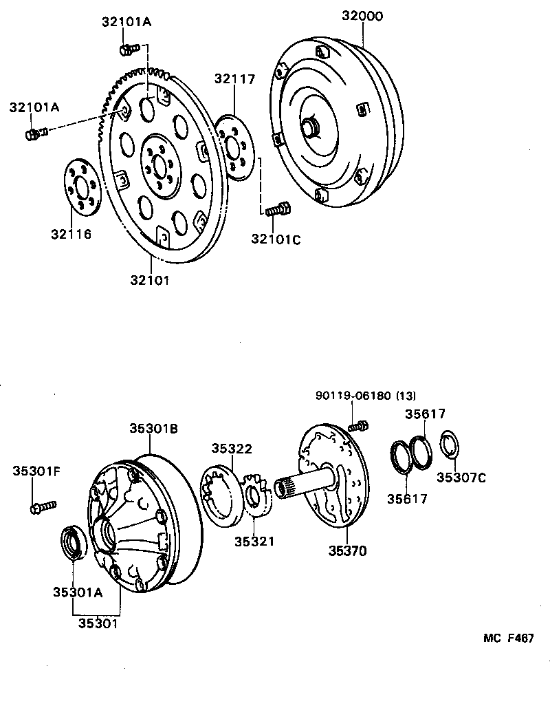  CROWN |  TORQUE CONVERTER FRONT OIL PUMP CHAIN ATM