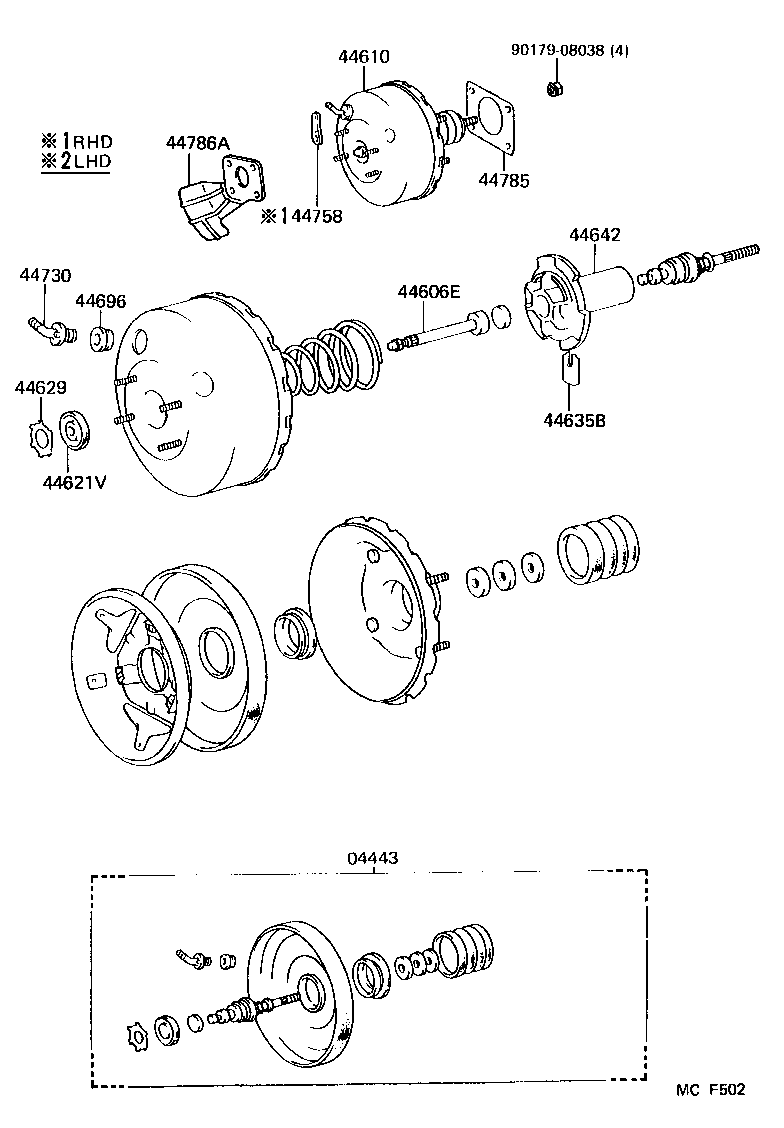  LAND CRUISER 60 |  BRAKE BOOSTER VACUUM TUBE
