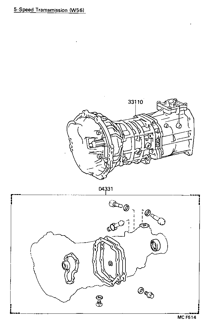  HILUX |  TRANSAXLE OR TRANSMISSION ASSY GASKET KIT MTM