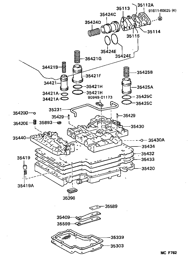  LAND CRUISER 60 |  VALVE BODY OIL STRAINER ATM