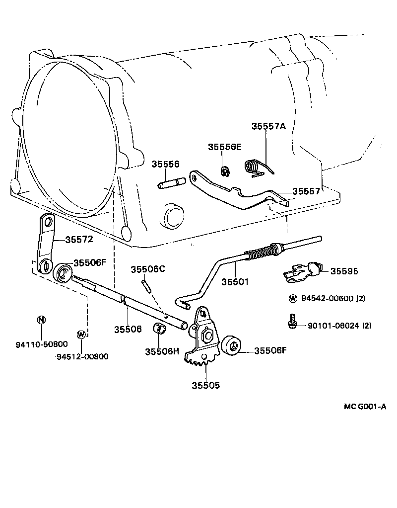  CRESSIDA |  THROTTLE LINK VALVE LEVER ATM