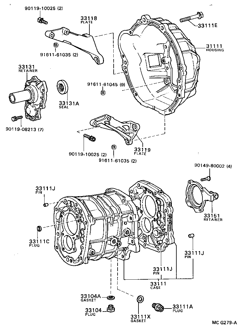  CRESSIDA WAGON |  CLUTCH HOUSING TRANSMISSION CASE MTM
