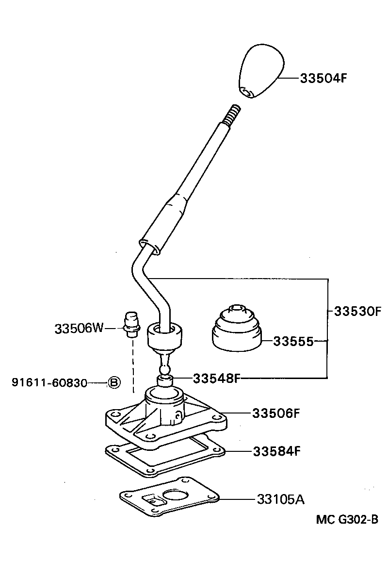 HILUX 4RUNNER 4WD | SHIFT LEVER RETAINER