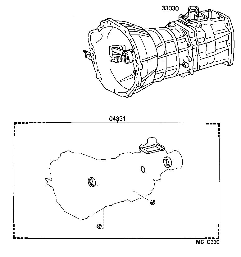  HILUX 4RUNNER 4WD |  TRANSAXLE OR TRANSMISSION ASSY GASKET KIT MTM