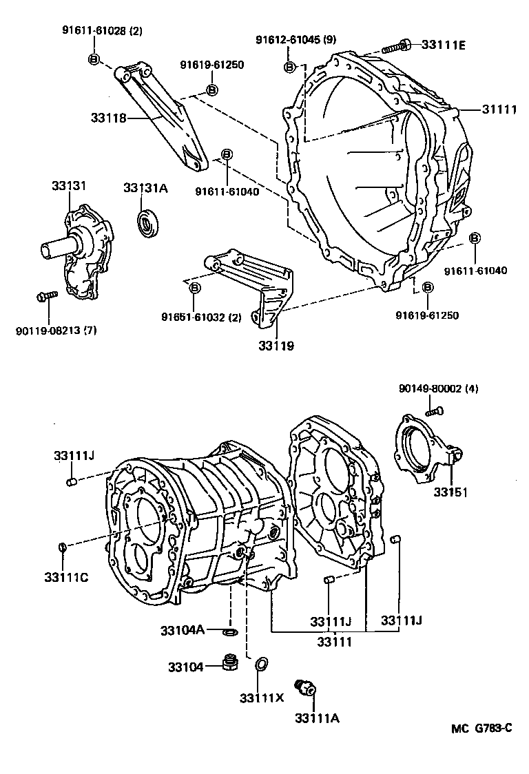  CRESSIDA |  CLUTCH HOUSING TRANSMISSION CASE MTM