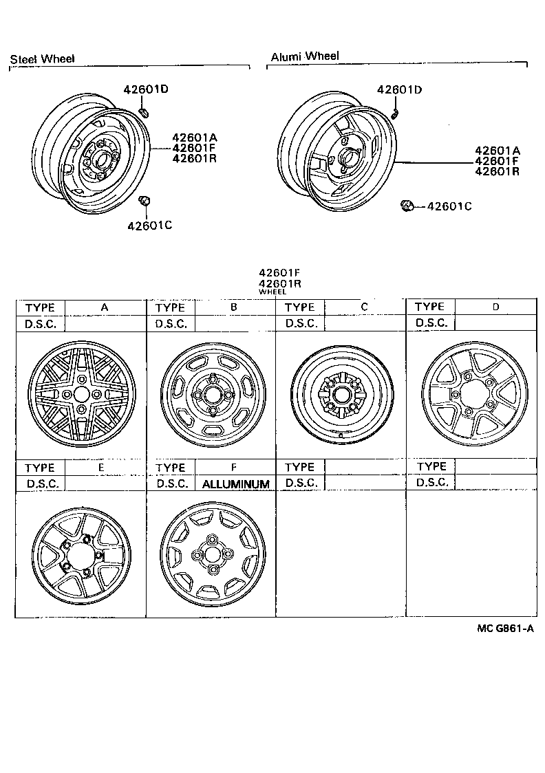  MODEL F |  DISC WHEEL WHEEL CAP