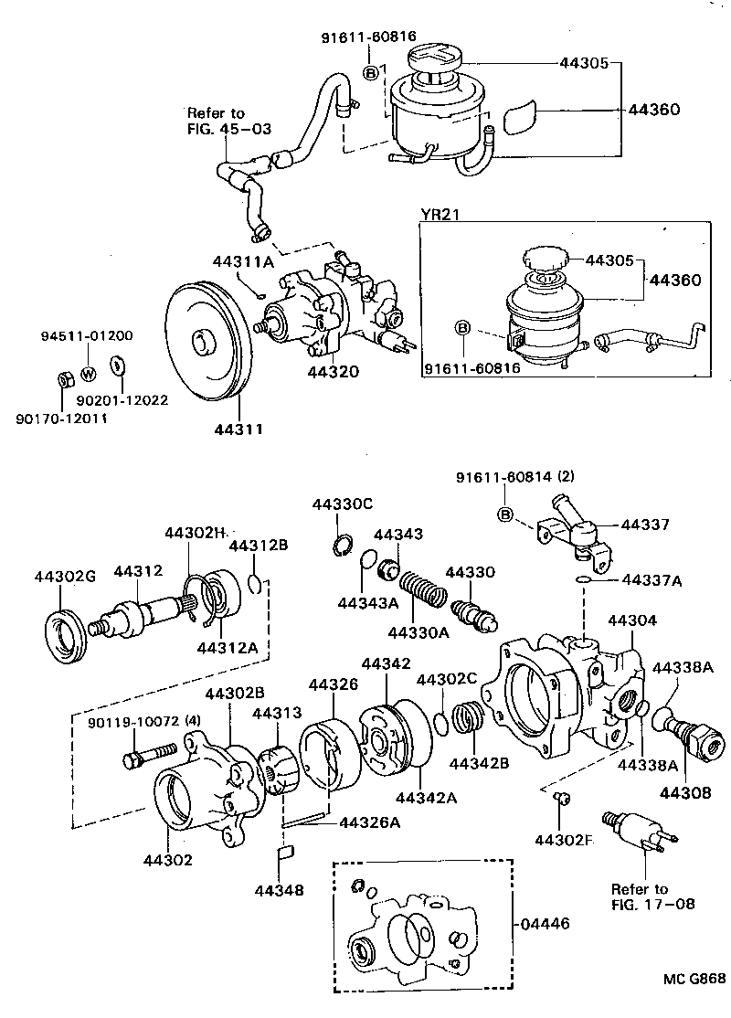  MODEL F |  VANE PUMP RESERVOIR POWER STEERING
