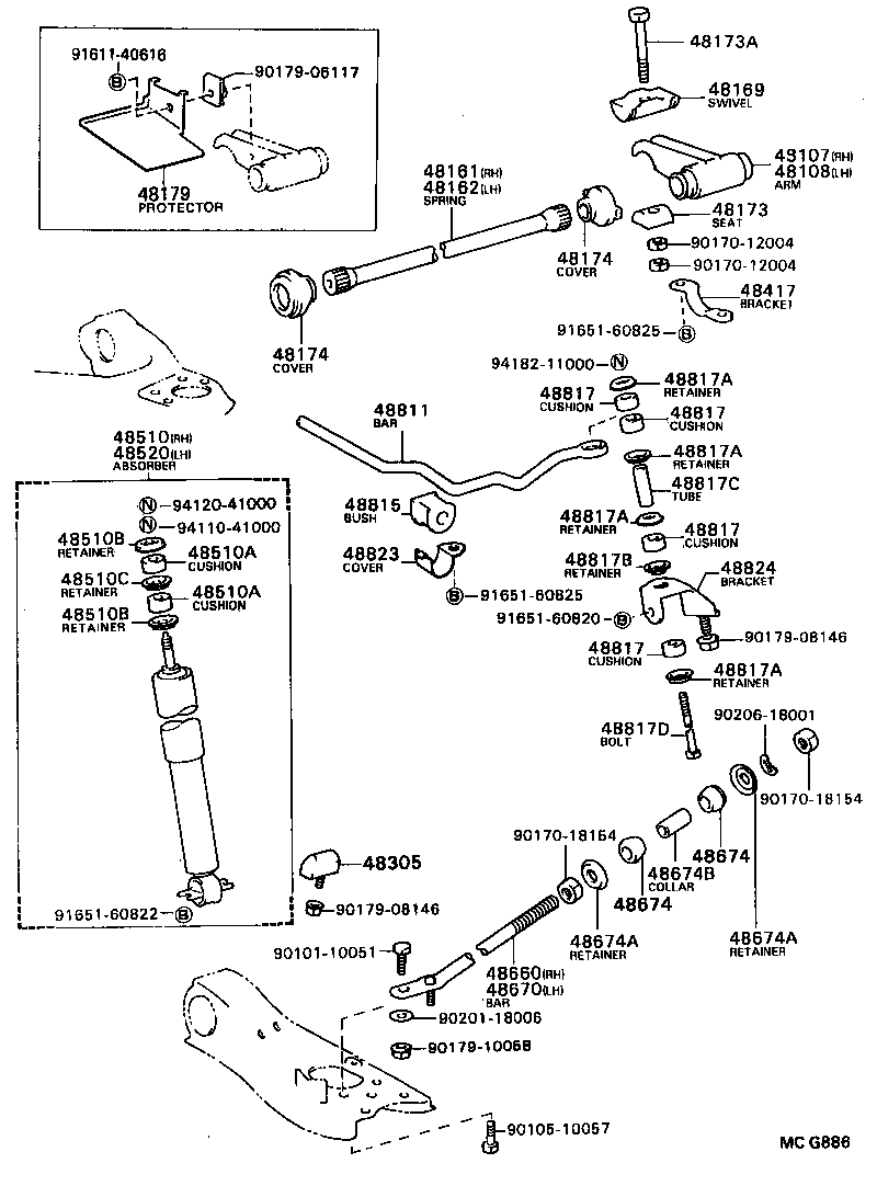  MODEL F |  FRONT SPRING SHOCK ABSORBER