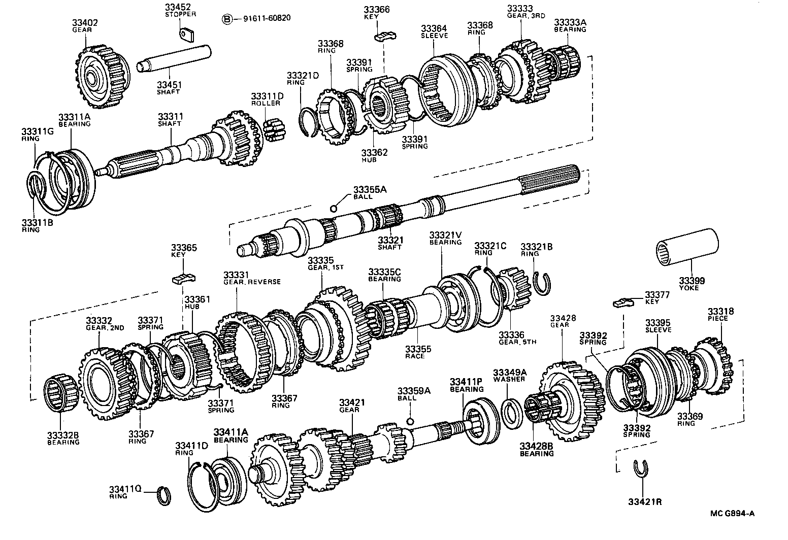  HILUX 4RUNNER 4WD |  TRANSMISSION GEAR MTM