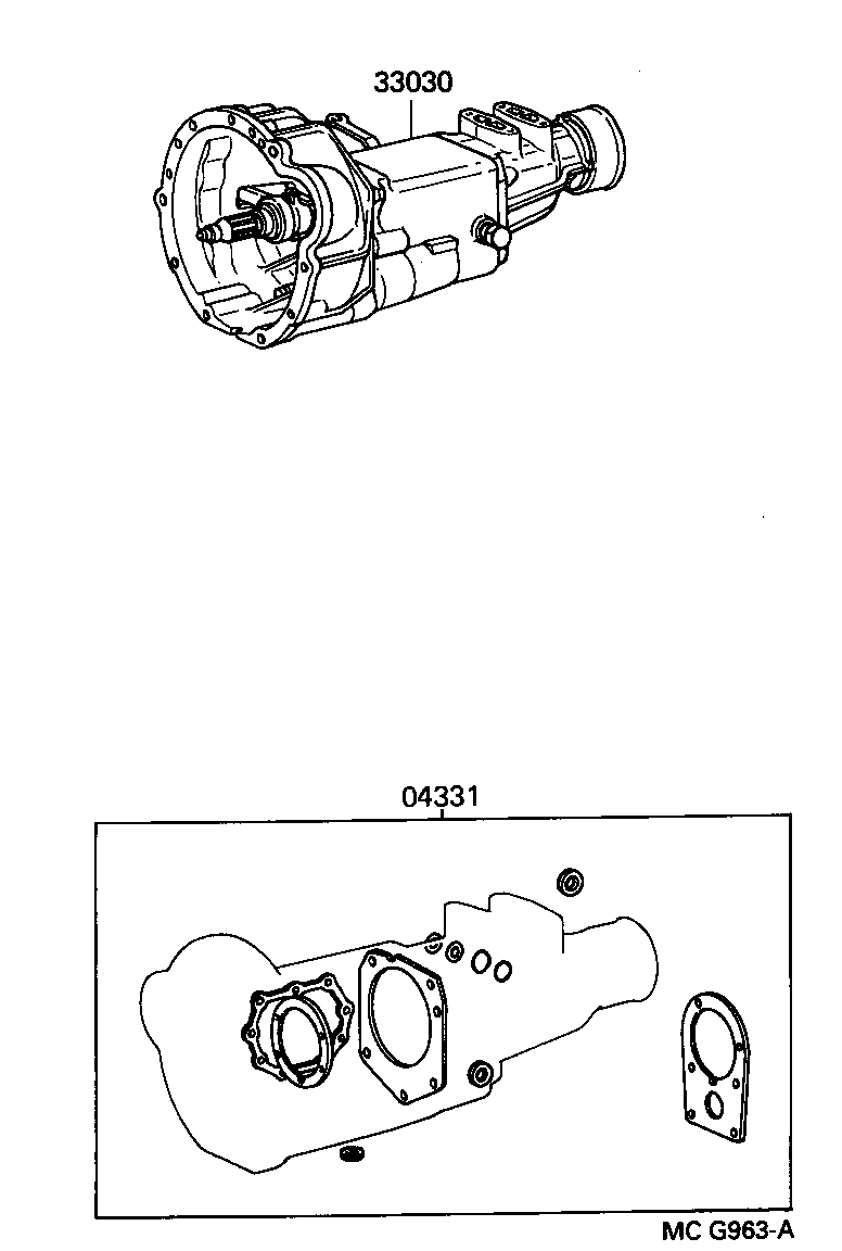  LITEACE |  TRANSAXLE OR TRANSMISSION ASSY GASKET KIT MTM