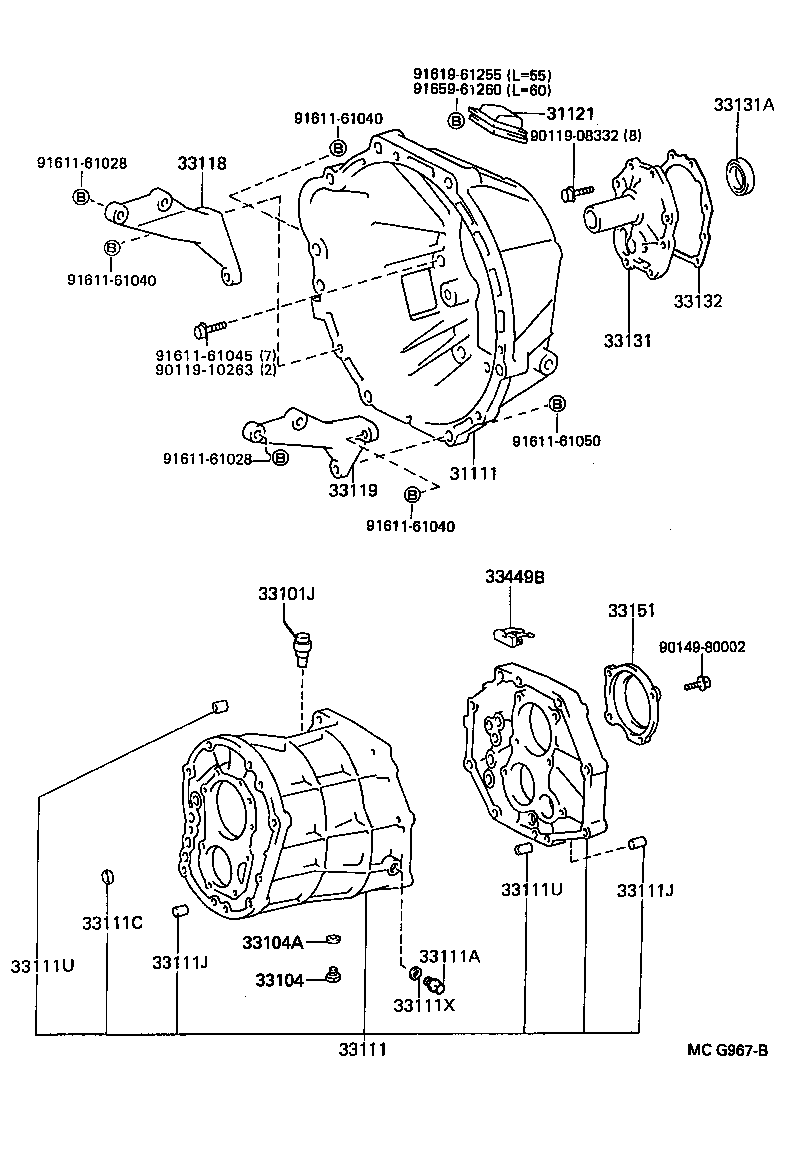 LITEACE | CLUTCH HOUSING TRANSMISSION CASE MTM
