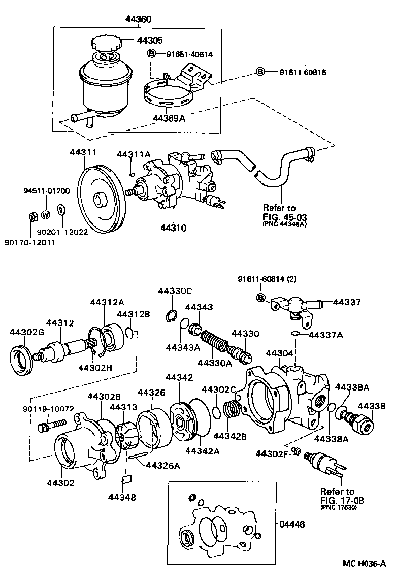  LITEACE |  VANE PUMP RESERVOIR POWER STEERING
