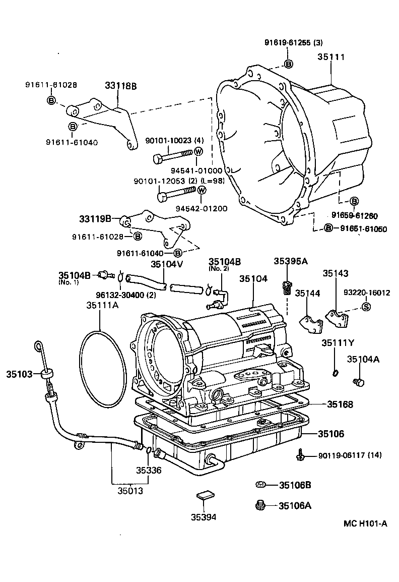  LITEACE |  TRANSMISSION CASE OIL PAN ATM