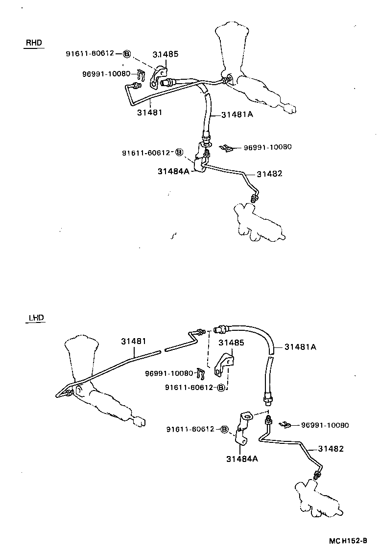  CRESSIDA WAGON |  CLUTCH PEDAL FLEXIBLE HOSE