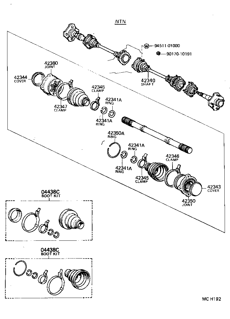  CRESSIDA WAGON |  REAR AXLE SHAFT HUB