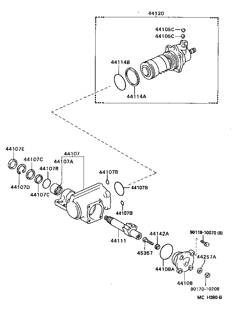  HILUX 4RUNNER 4WD |  FRONT STEERING GEAR LINK