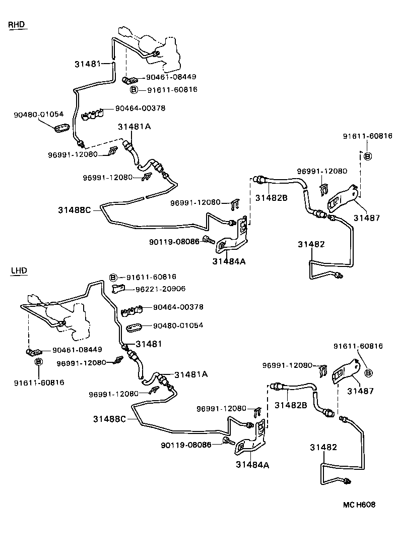  DYNA 200 |  CLUTCH PEDAL FLEXIBLE HOSE