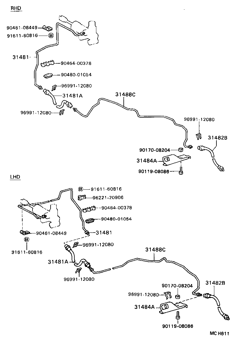  DYNA 200 |  CLUTCH PEDAL FLEXIBLE HOSE