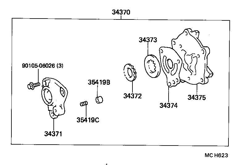  HILUX 4RUNNER 4WD |  TRANSFER OIL PUMP