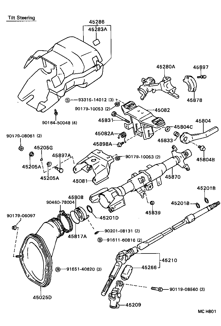  CAMRY |  STEERING COLUMN SHAFT