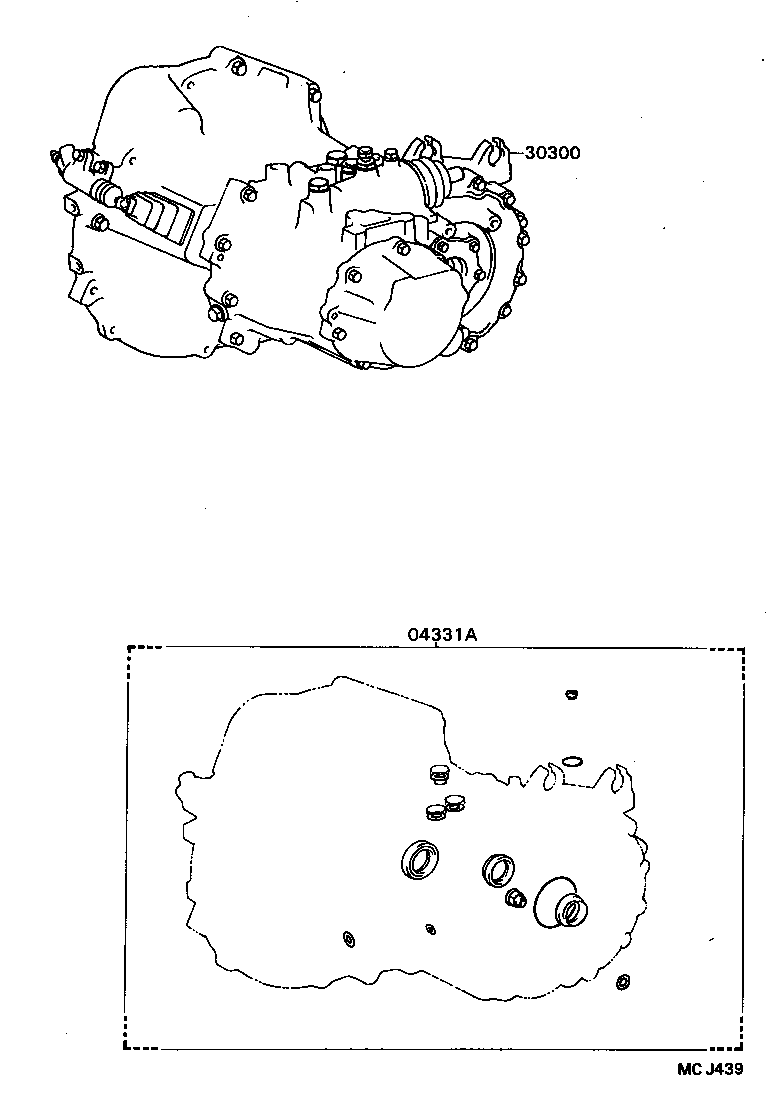 CELICA | TRANSAXLE OR TRANSMISSION ASSY GASKET KIT MTM