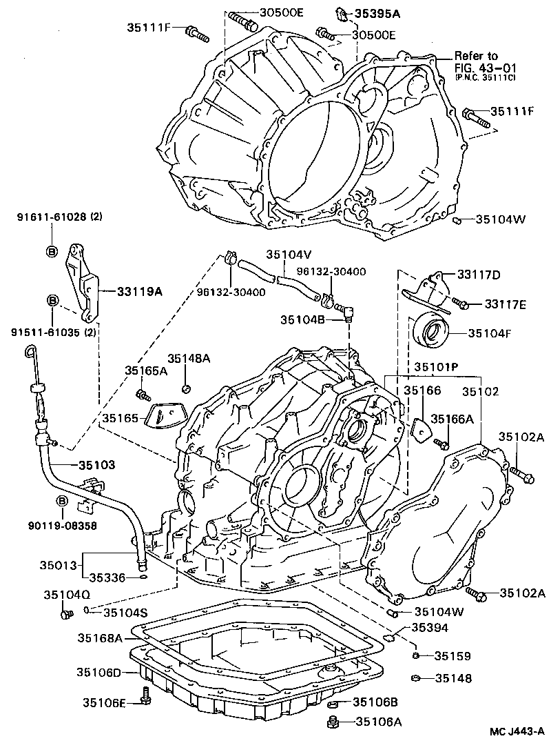  CELICA |  TRANSMISSION CASE OIL PAN ATM