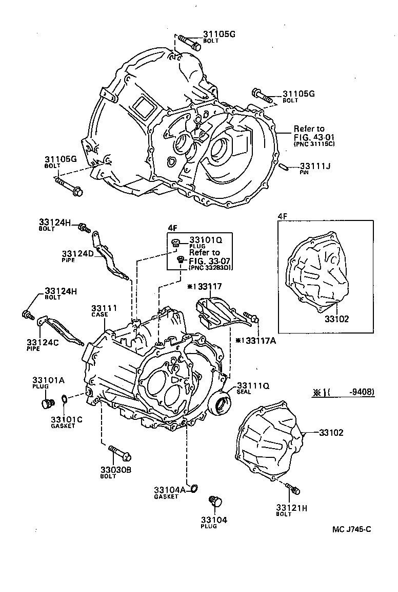  STARLET |  CLUTCH HOUSING TRANSMISSION CASE MTM