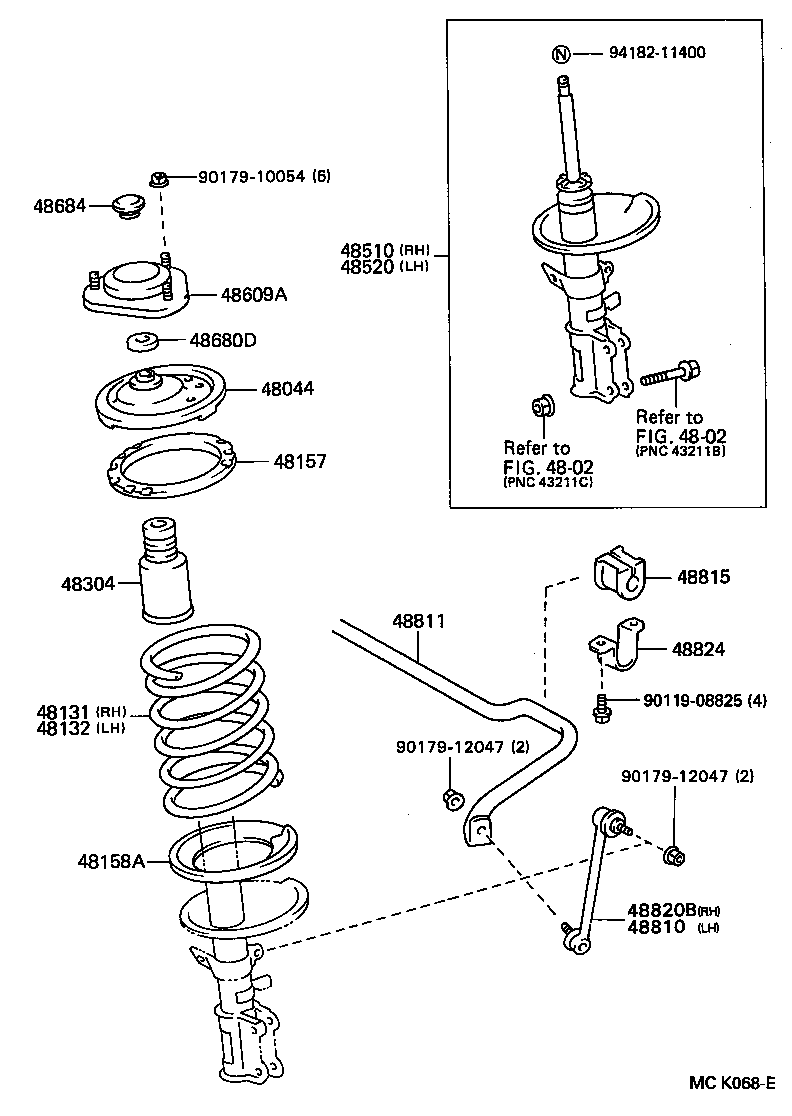  PREVIA |  FRONT SPRING SHOCK ABSORBER