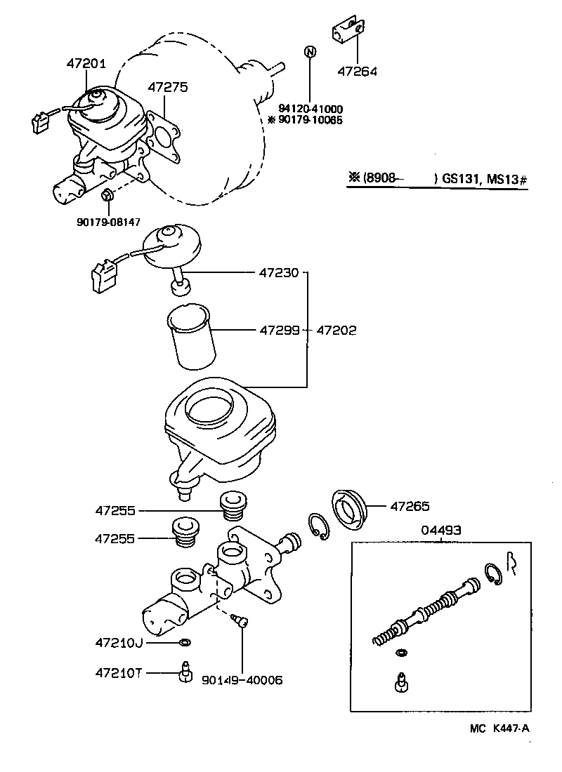  CROWN |  BRAKE MASTER CYLINDER