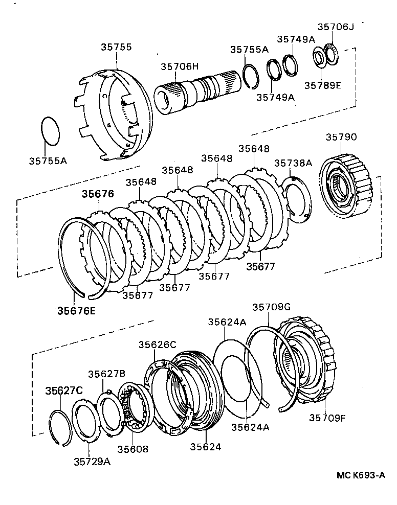  HILUX 4RUNNER 4WD |  CENTER SUPPORT PLANETARY SUN GEAR ATM