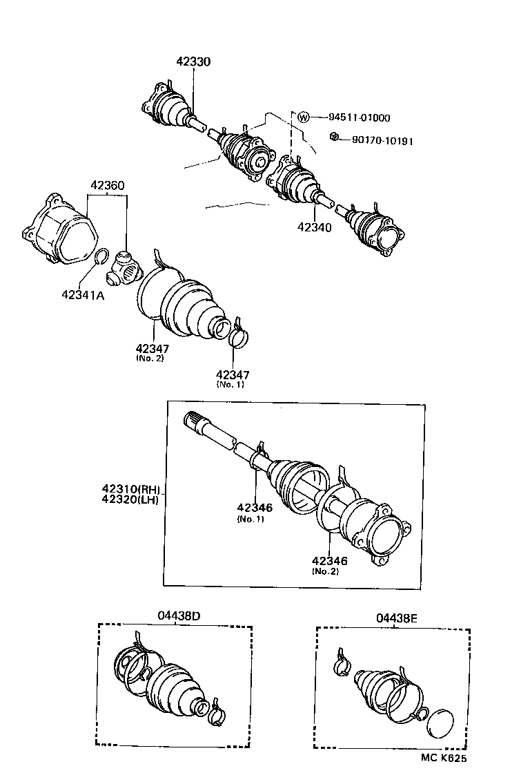  CROWN |  REAR AXLE SHAFT HUB
