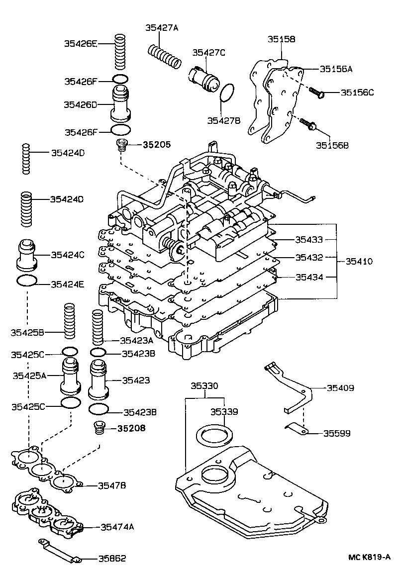  CELICA |  VALVE BODY OIL STRAINER ATM