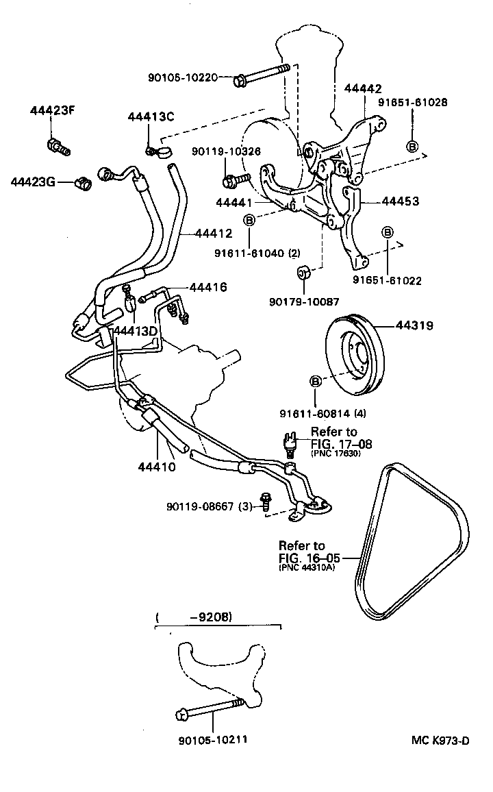  HILUX 4RUNNER 4WD |  POWER STEERING TUBE