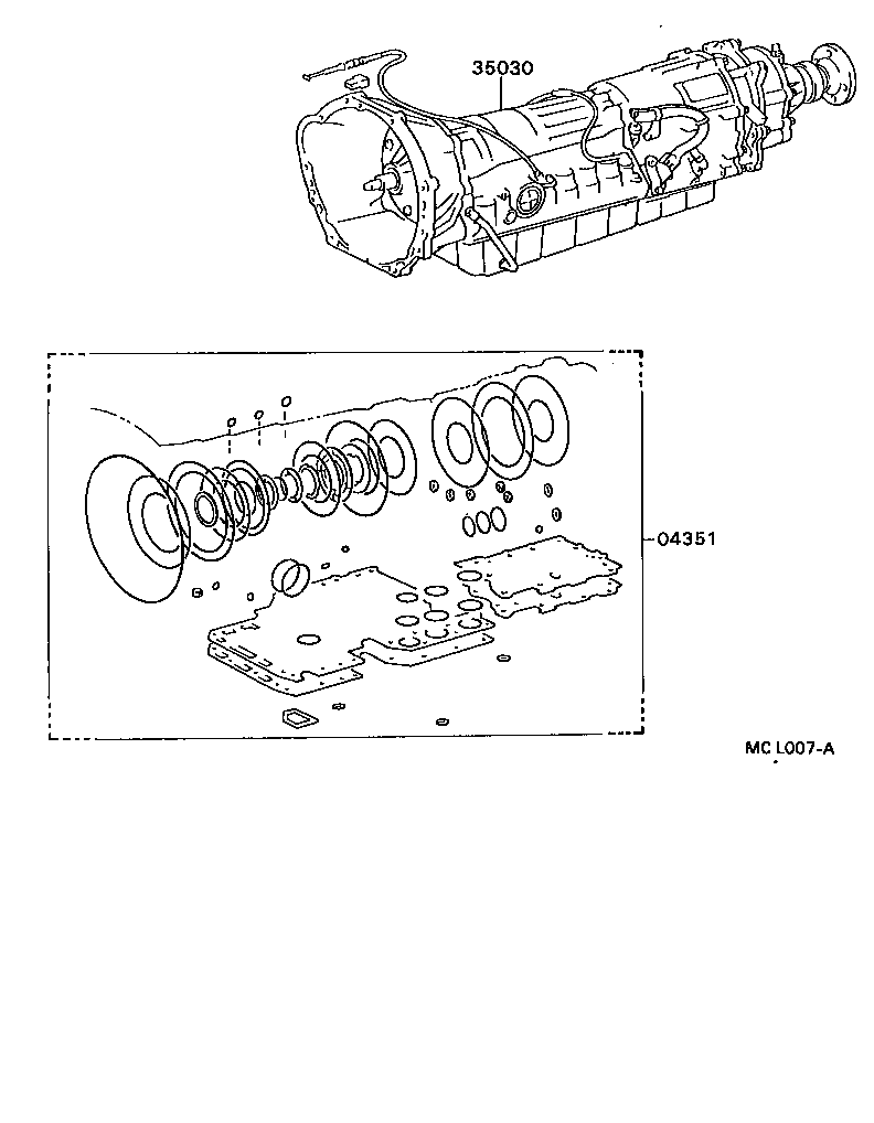  HILUX 4RUNNER 4WD |  TRANSAXLE OR TRANSMISSION ASSY GASKET KIT ATM