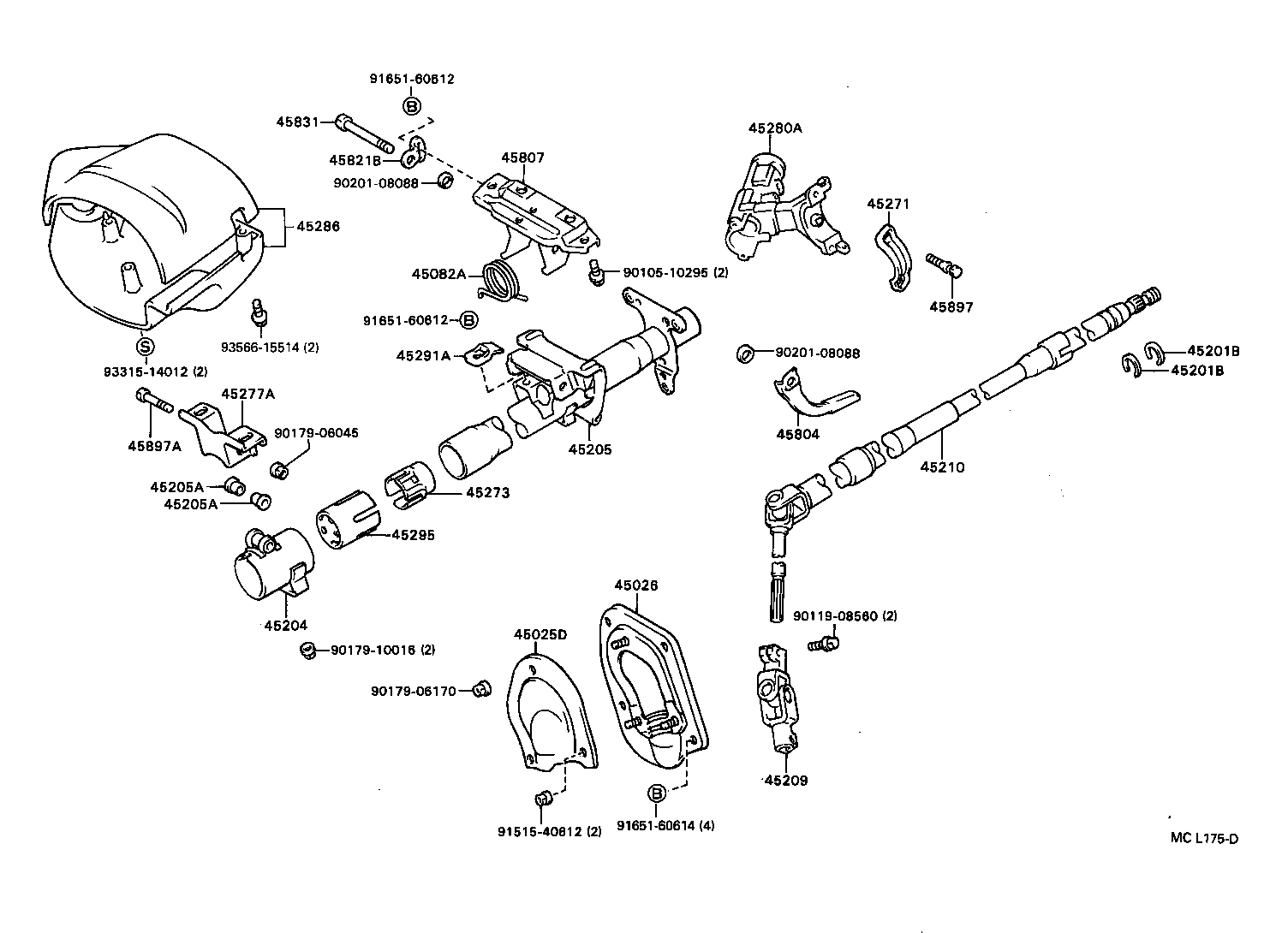  PASEO |  STEERING COLUMN SHAFT